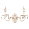 Brilagi - Aplique de parede CLASSIC 2xE14/10W/230V creme/pátina