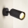 Brilagi - Aplique de parede com foco e interruptor SELE 1xGU10/30W/230V preto