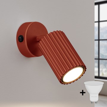 BRILAGI - Aplique de parede com foco LED CRESTO 1xGU10/10W/230V laranja