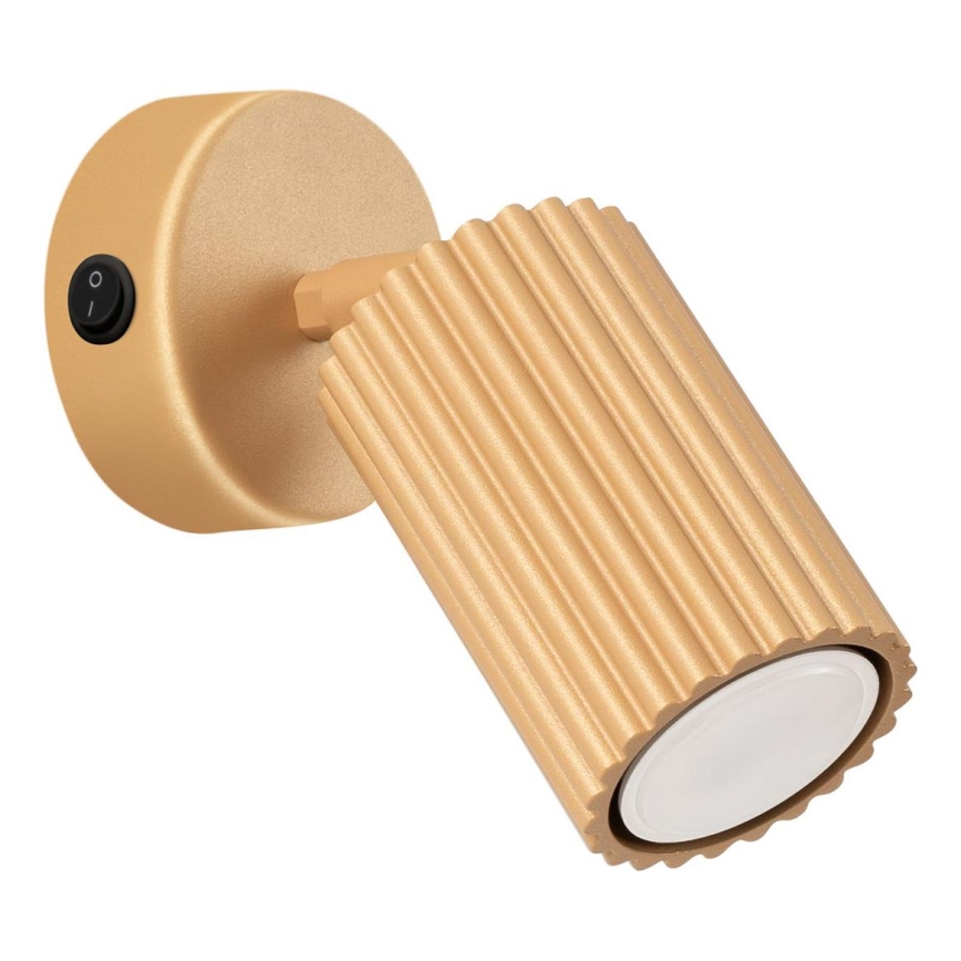 Brilagi - Aplique de parede com spot LED CRESTO 1xGU10/10W/230V dourado