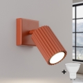 BRILAGI - Aplique de parede com spot LED CRESTO 1xGU10/10W/230V laranja