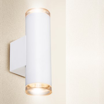 Brilagi - Aplique de parede com spots para casa de banho SELE AQUA 2xGU10/30W/230V IP44 branco