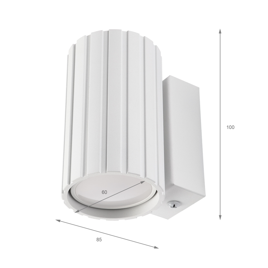 Brilagi - Aplique de parede CRISPINA 1xGU10/10W/230V 10 cm branco