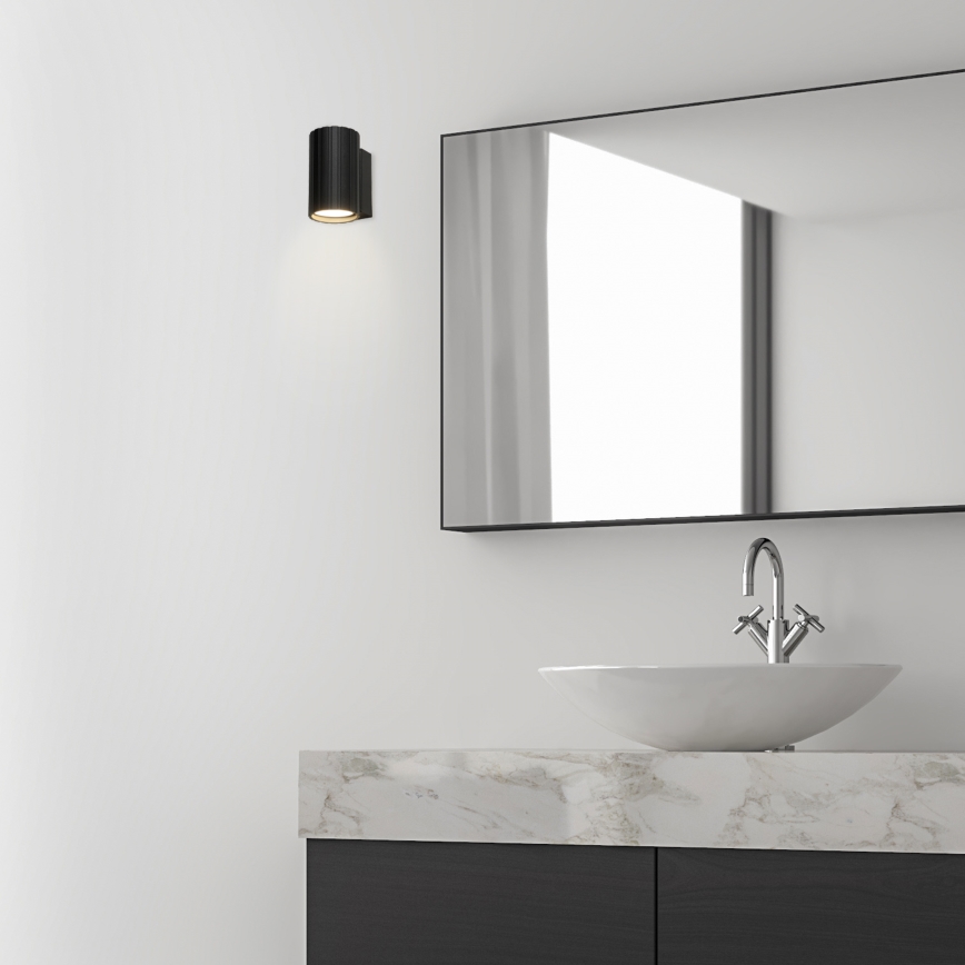 Brilagi - Aplique de parede CRISPINA 1xGU10/10W/230V 10 cm preto