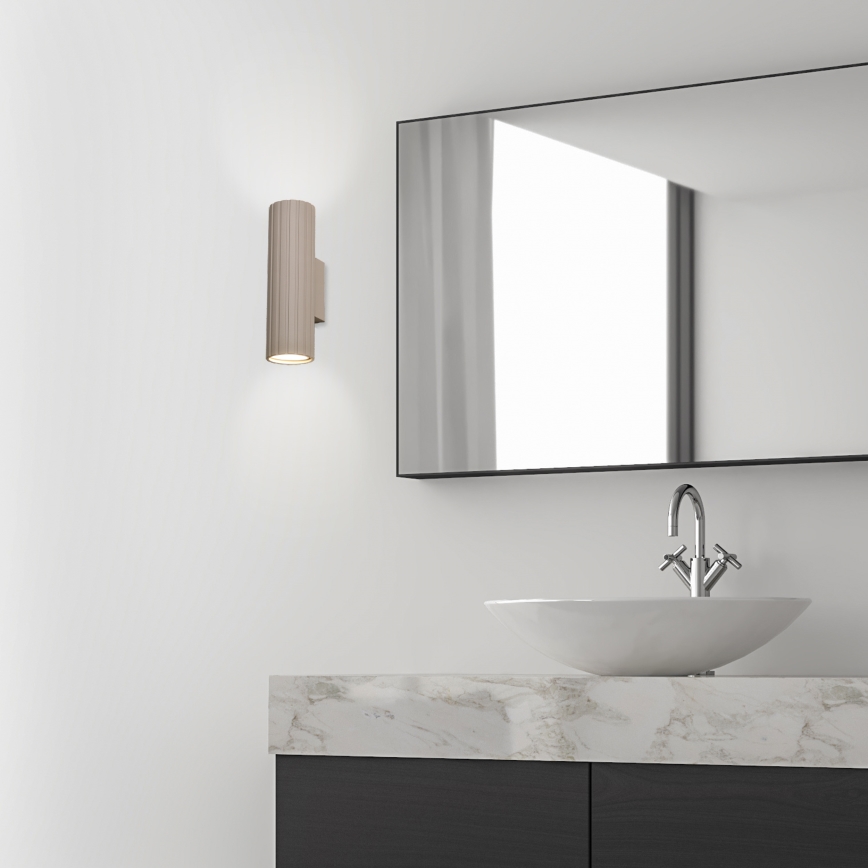 Brilagi - Aplique de parede CRISPINA 2xGU10/10W/230V 20 cm bege