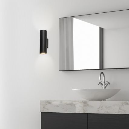 Brilagi - Aplique de parede CRISPINA 2xGU10/10W/230V 20 cm preto