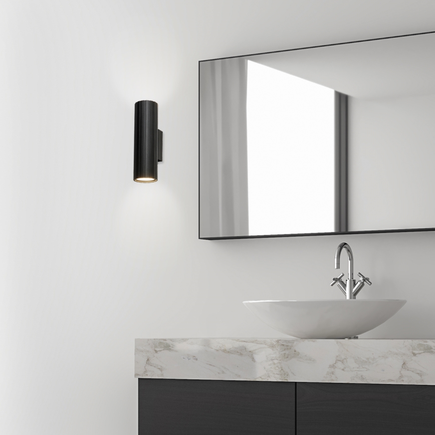 Brilagi - Aplique de parede CRISPINA 2xGU10/10W/230V 20 cm preto