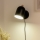 Brilagi - Aplique de parede direcional GALLION 1xE27/15W/230V preto