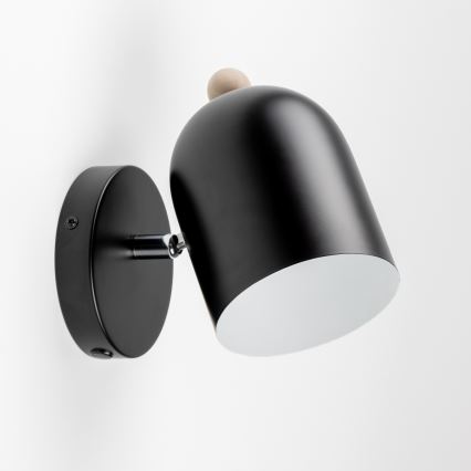 Brilagi - Aplique de parede direcional GALLION 1xE27/15W/230V preto