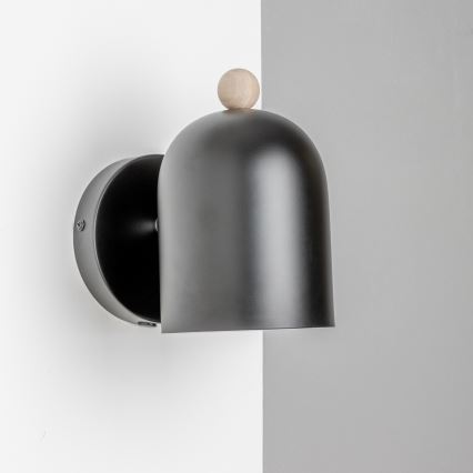 Brilagi - Aplique de parede direcional GALLION 1xE27/15W/230V preto