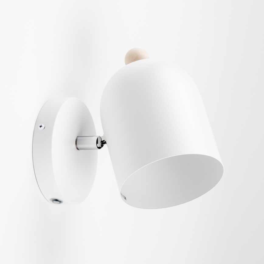 Brilagi - Aplique de parede direcionável GALLION 1xE27/15W/230V branco