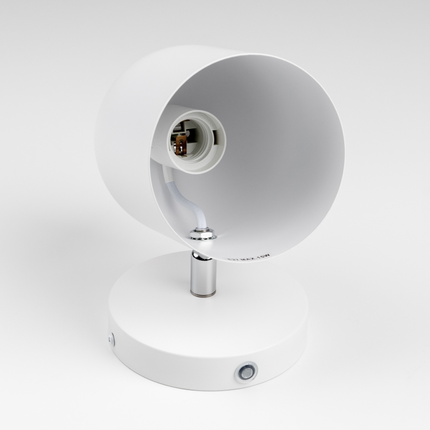 Brilagi - Aplique de parede direcionável GALLION 1xE27/15W/230V branco