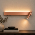BRILAGI - Aplique de parede direcionável LED ARLIX LED/3W/230V + LED/7W, acabamento bronze, IRC 90