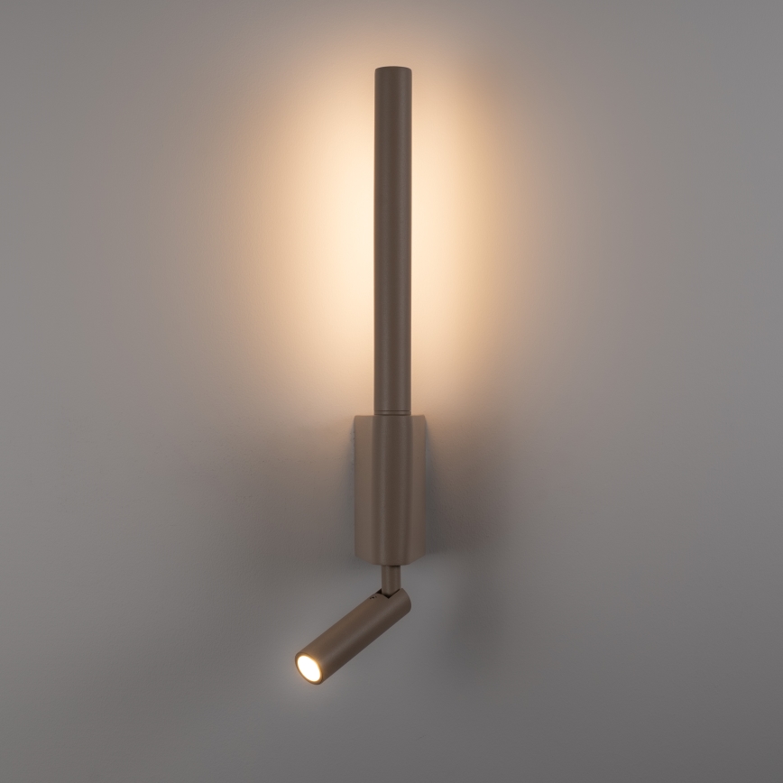 BRILAGI - Aplique de parede direcionável LED VIXON LED/3W/230V + LED/5W, bege, IRC 90