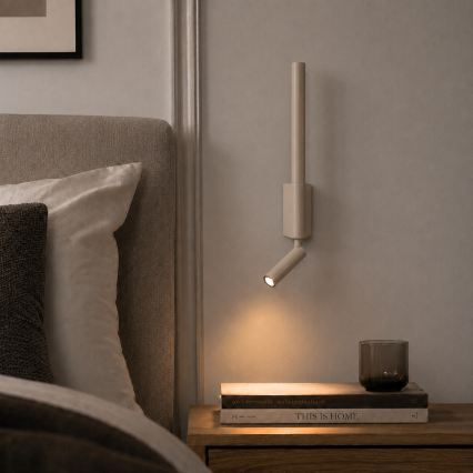 BRILAGI - Aplique de parede direcionável LED VIXON LED/3W/230V + LED/5W, bege, IRC 90