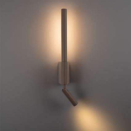 BRILAGI - Aplique de parede direcionável LED VIXON LED/3W/230V + LED/5W, bege, IRC 90