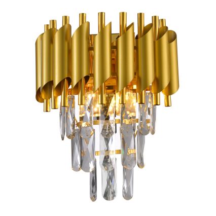 Brilagi - Aplique de parede ECLIPSE 2xE14/10W/230V dourado