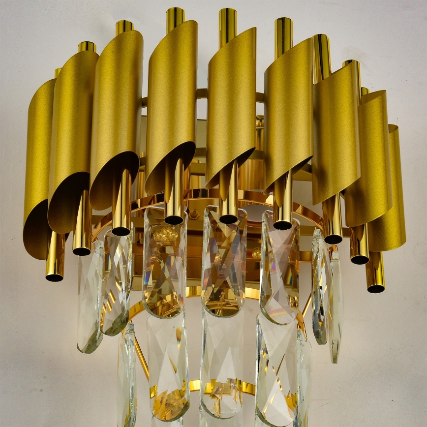 Brilagi - Aplique de parede ECLIPSE 2xE14/10W/230V dourado