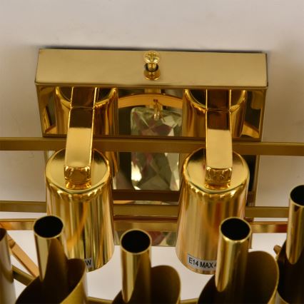 Brilagi - Aplique de parede ECLIPSE 2xE14/10W/230V dourado