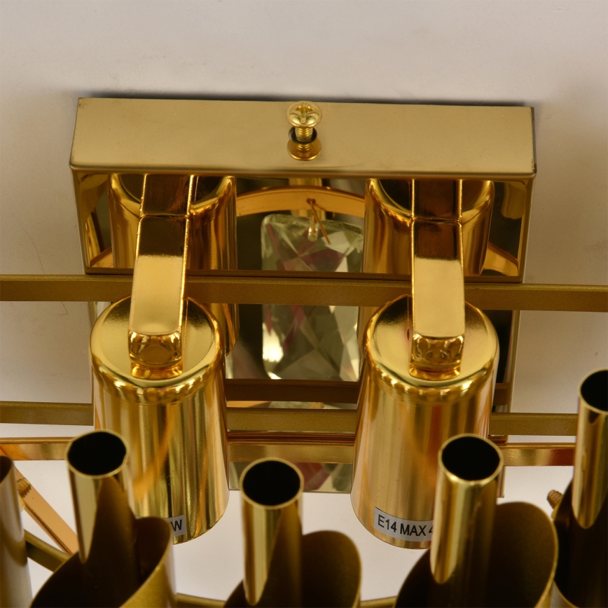 Brilagi - Aplique de parede ECLIPSE 2xE14/10W/230V dourado