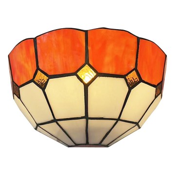 Brilagi - Aplique de parede em vitral estilo Tiffany SIENNA 1xE14/40W/230V