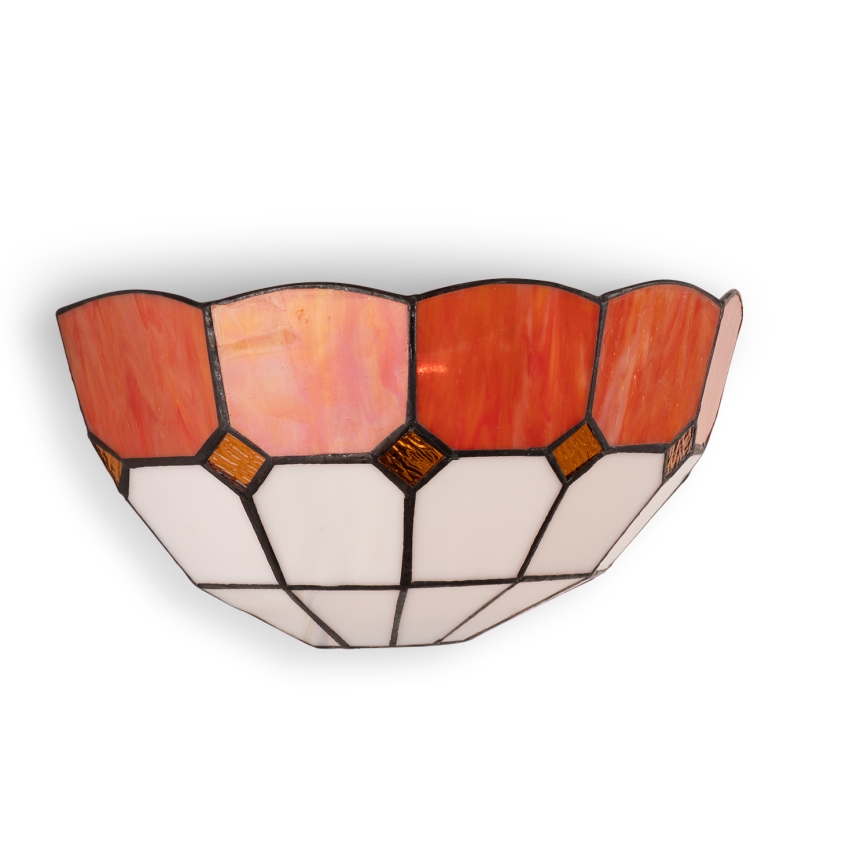 Brilagi - Aplique de parede em vitral estilo Tiffany SIENNA 1xE14/40W/230V
