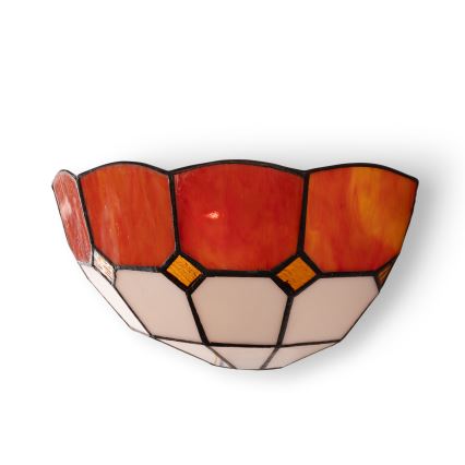 Brilagi - Aplique de parede em vitral estilo Tiffany SIENNA 1xE14/40W/230V