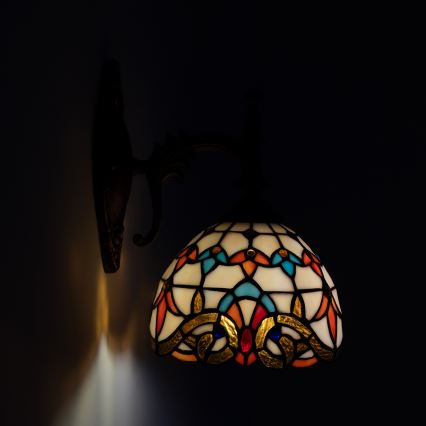 Brilagi - Aplique de parede em vitral Tiffany MIRABELLA 1xE14/40W/230V