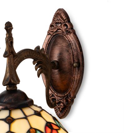 Brilagi - Aplique de parede em vitral Tiffany MIRABELLA 1xE14/40W/230V
