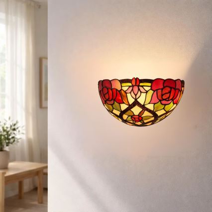 Brilagi - Aplique de parede estilo Tiffany GARLAN 1xE14/40W/230V