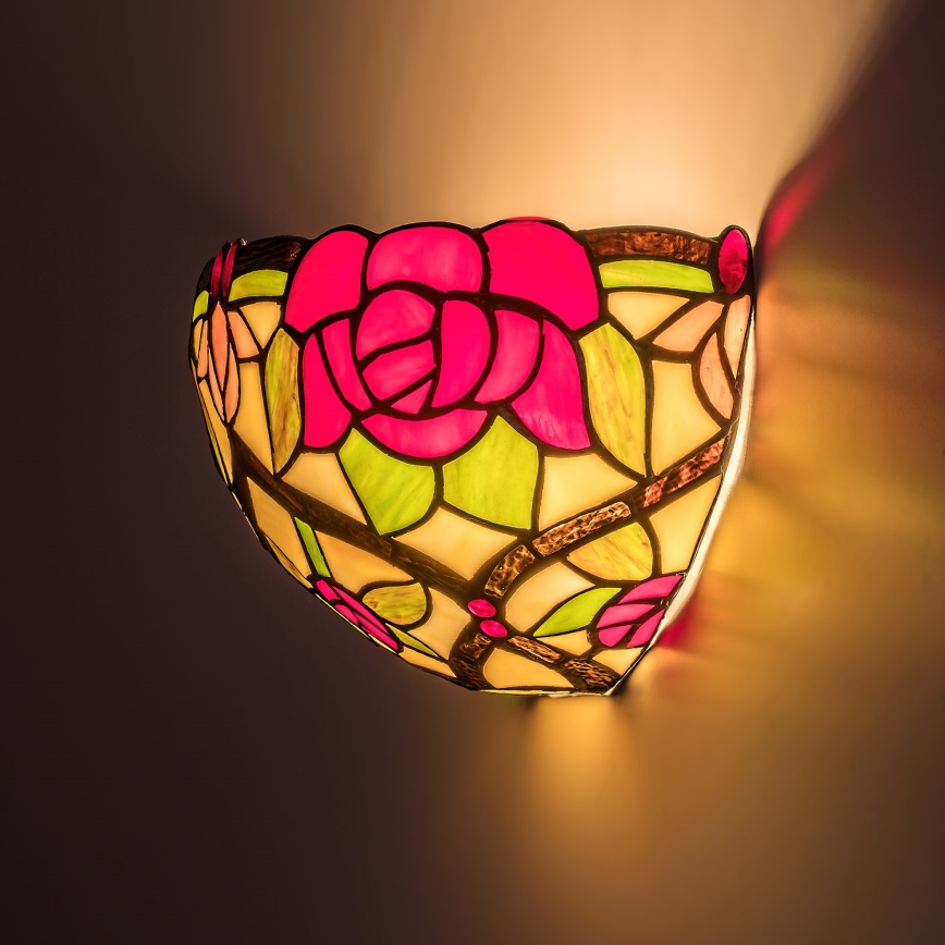 Brilagi - Aplique de parede estilo Tiffany GARLAN 1xE14/40W/230V