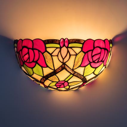 Brilagi - Aplique de parede estilo Tiffany GARLAN 1xE14/40W/230V