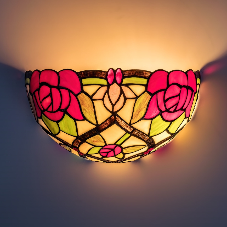 Brilagi - Aplique de parede estilo Tiffany GARLAN 1xE14/40W/230V