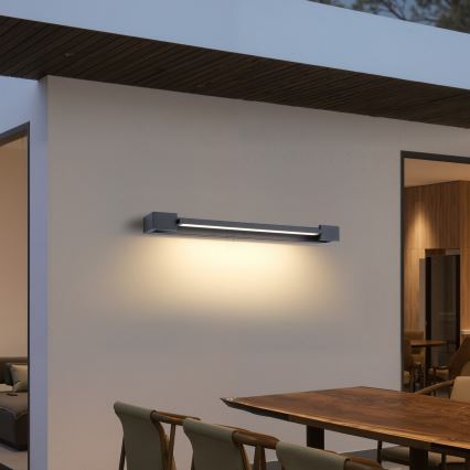 Brilagi - Aplique de parede exterior LED AQUA LINE LED/18W/230V 60 cm IP44 antracite CRI 90