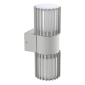 BRILAGI - Aplique de parede exterior ARMOR 2xGU10/35W/230V IP44 cinzento