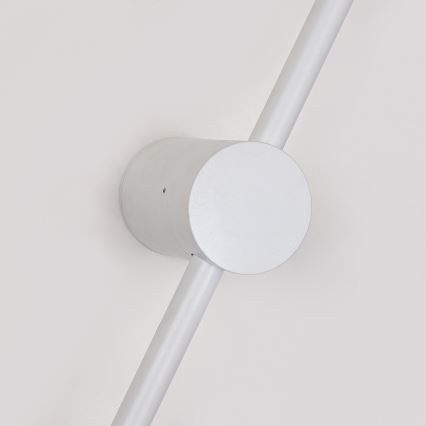 Brilagi - Aplique de parede exterior AURA LED/12W/230V 3000K IP54 65 cm branco IRC 90