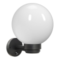 Brilagi - Aplique de parede exterior com sensor de movimento HARBOR 1xE27/40W/230V IP33 antracite/branco