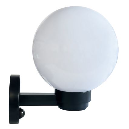 Brilagi - Aplique de parede exterior com sensor de movimento HARBOR 1xE27/40W/230V IP33 preto/branco