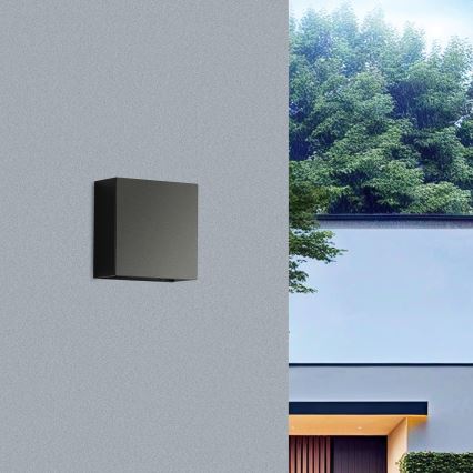 Brilagi - Aplique de parede exterior DOUBLERAY LED/4W/230V preto IP65