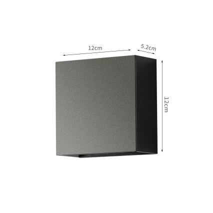 Brilagi - Aplique de parede exterior DOUBLERAY LED/4W/230V preto IP65