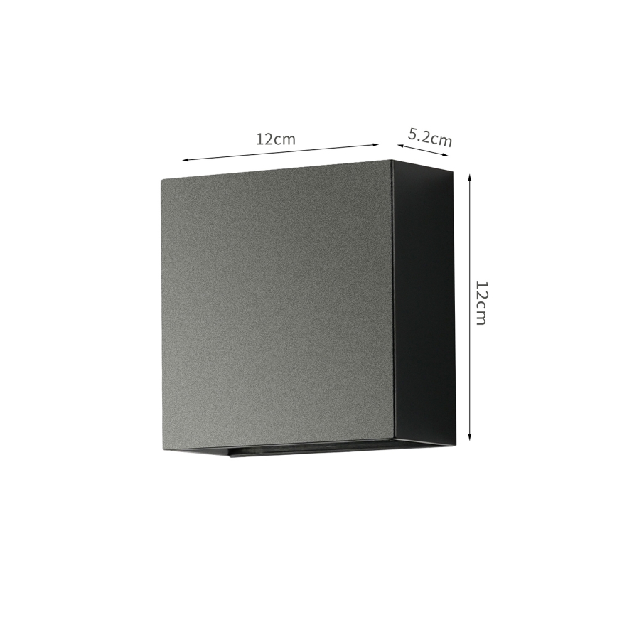 Brilagi - Aplique de parede exterior DOUBLERAY LED/4W/230V preto IP65