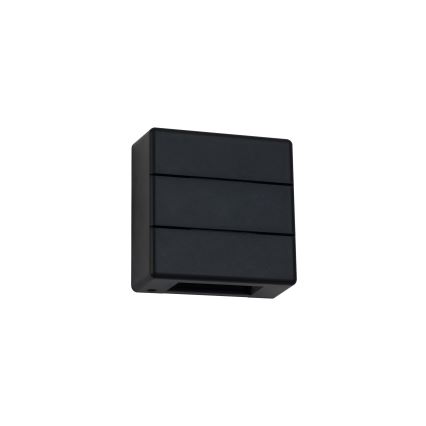 Brilagi - Aplique de parede exterior DOUBLERAY LINE LED/6W/230V preto IP54
