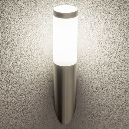 BRILAGI - Candeeiro de parede exterior ELIA 1xE27/20W/230V IP44 cromado mate