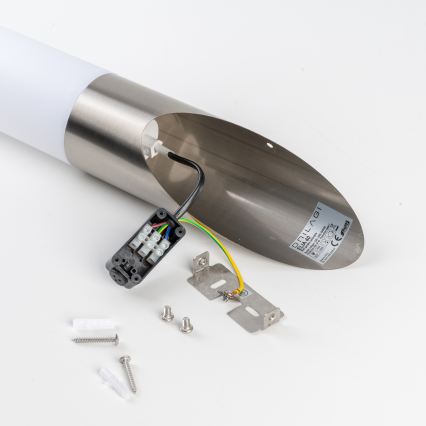 BRILAGI - Candeeiro de parede exterior ELIA 1xE27/20W/230V IP44 cromado mate