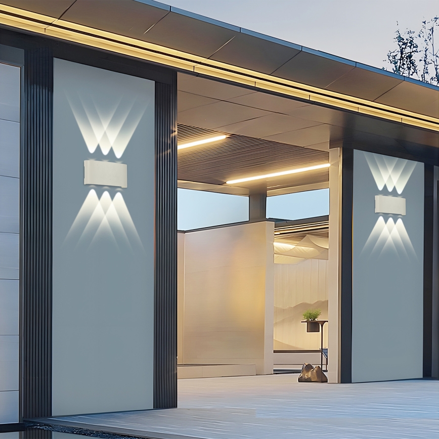 Brilagi - Aplique de parede exterior FLAREBOX LED/6W/230V branco IP65