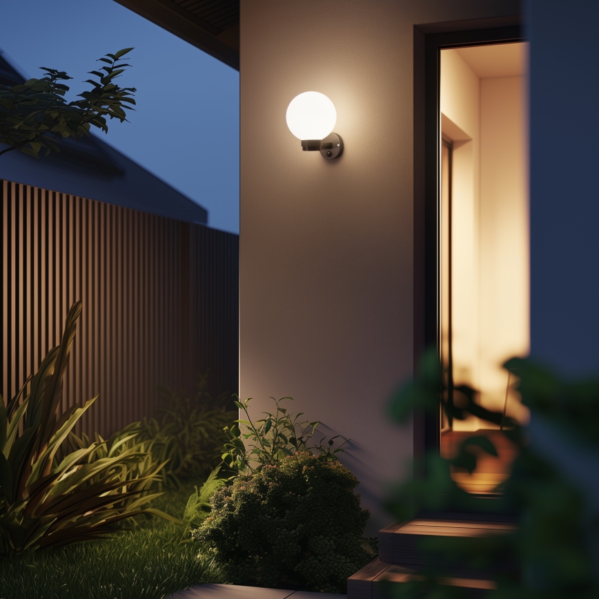 Brilagi - Aplique de parede exterior HARBOR 1xE27/40W/230V IP33 antracite/branco
