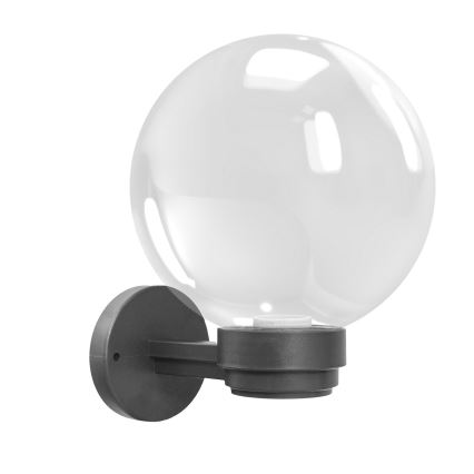 Brilagi - Aplique de parede exterior HARBOR 1xE27/40W/230V IP33 antracite/transparente