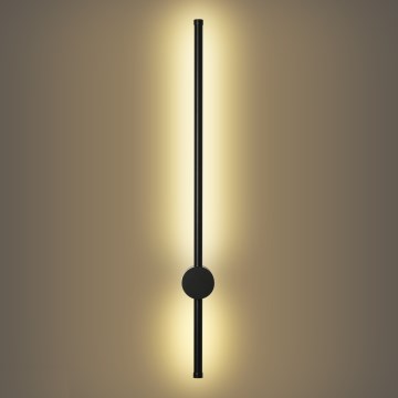 Brilagi - Aplique de parede exterior LED AURA LED/12W/230V 3000K IP54 65 cm preto CRI 90