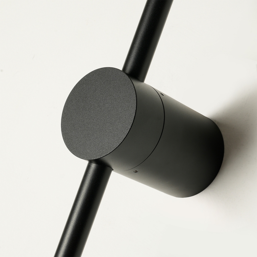 Brilagi - Aplique de parede LED para exterior AURA LED/20W/230V 3000K IP54 97 cm preto CRI 90