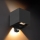 Brilagi - Aplique de parede exterior LED com sensor CUBE LED/6W/230V, preto, IP65